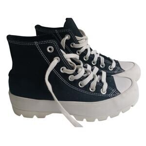 Converse Chuck Taylor Lugged High black platform sneakers Women's size 6.5